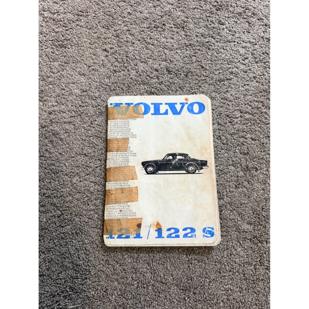Vintage Volvo 121 122 S Owners Instruction Book Manual 1966 TP 446/1 Original